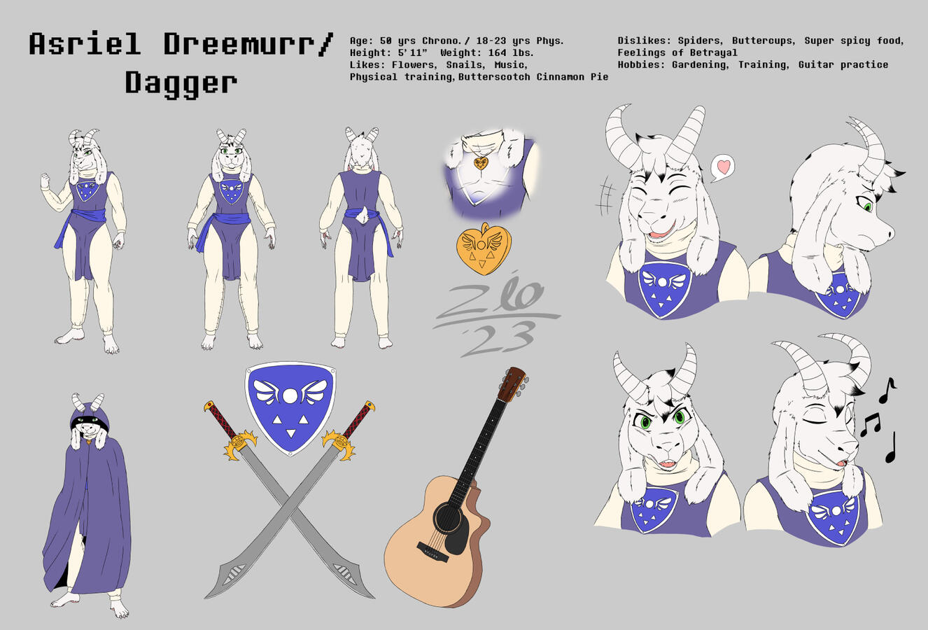 Ref sheet Asriel