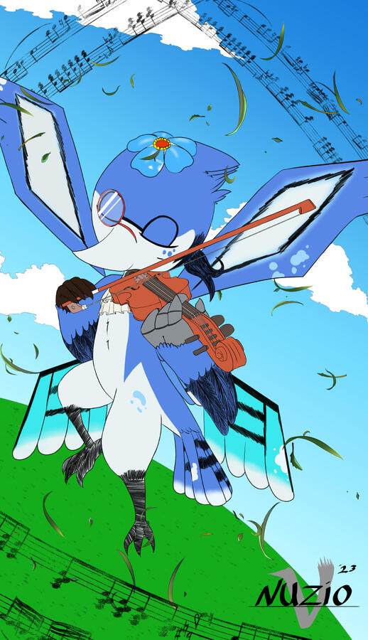 Playing in the wind (Gift art)